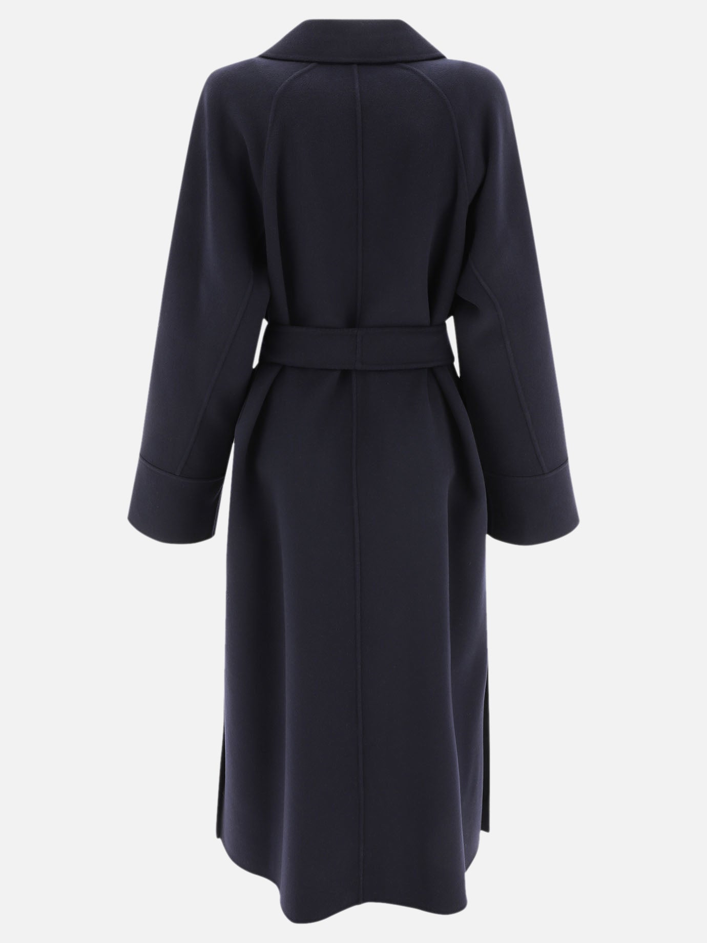 "Agata" wool belted long coat