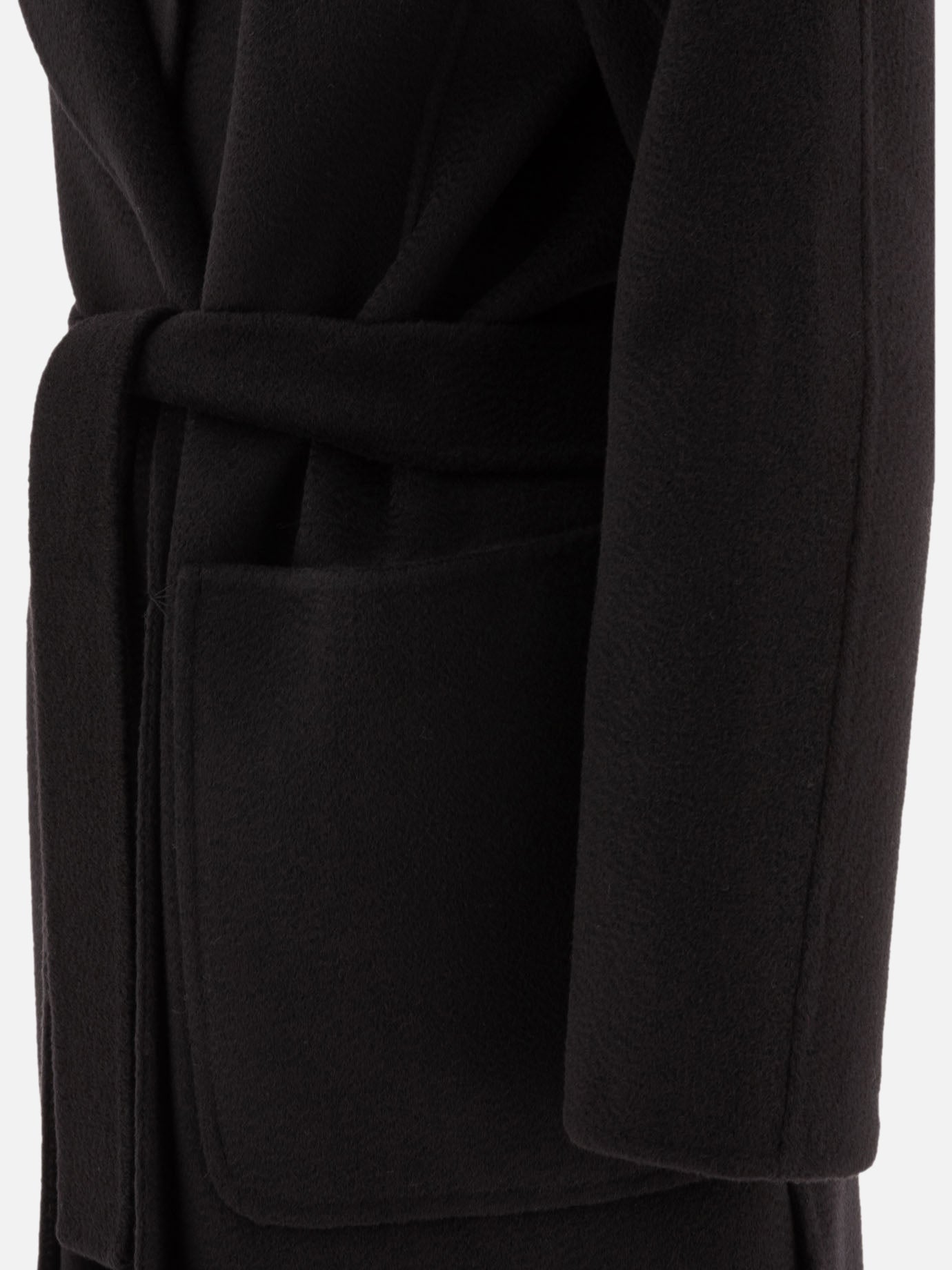 Max Mara S Wool and cashmere coat Black