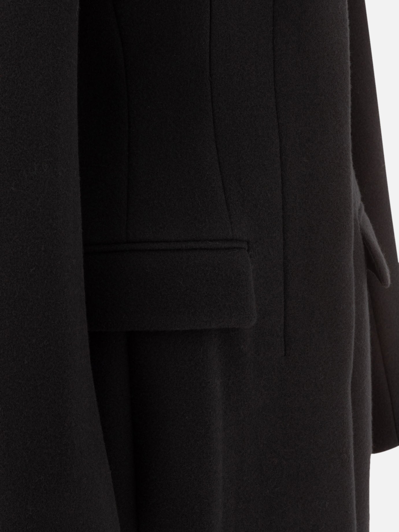 Max Mara Sportmax Cashmere-blend coat Black