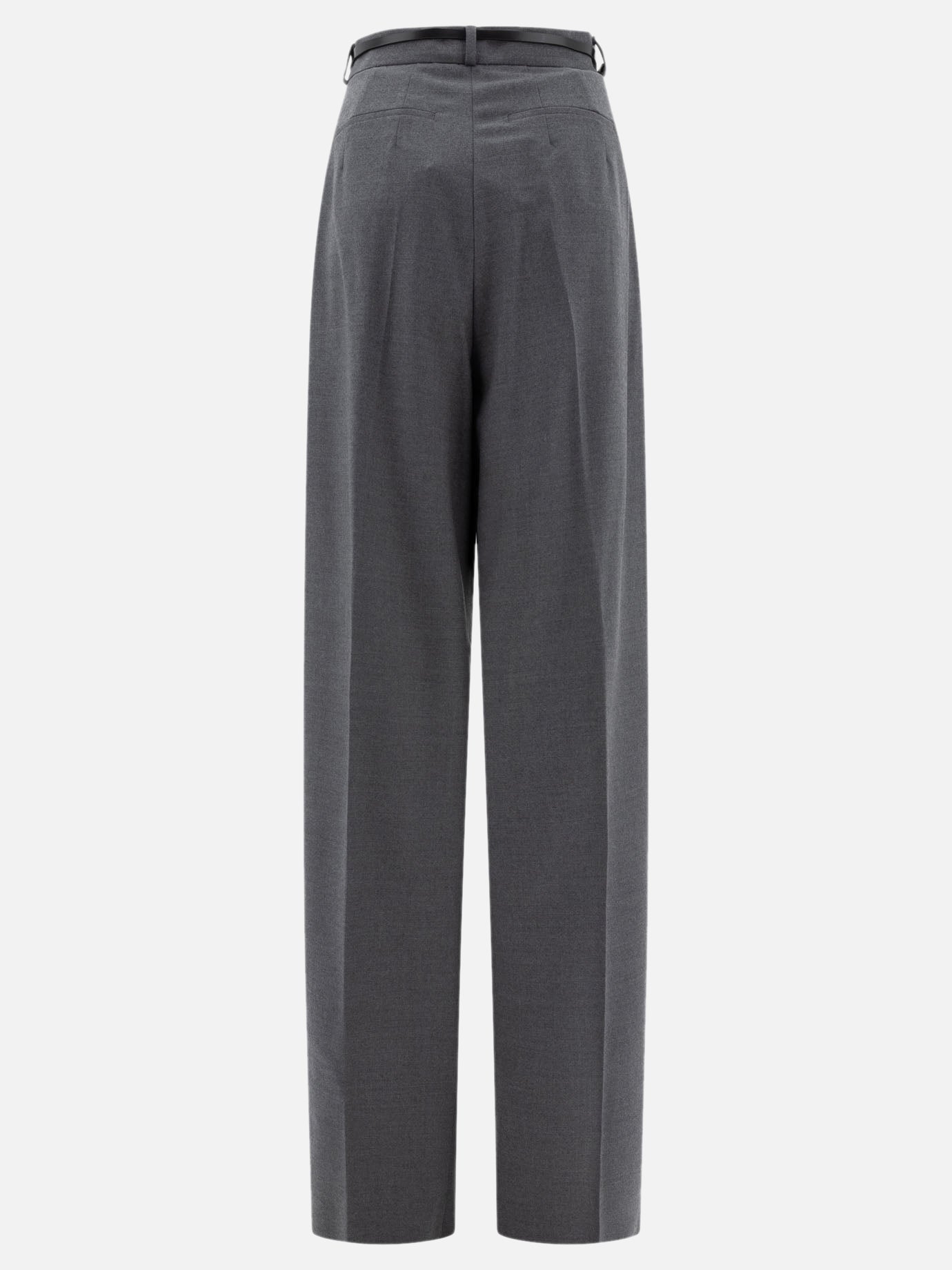 Oversized stretch wool trousers