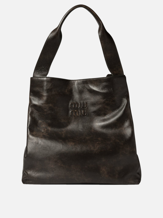 Miu Miu Leather shoulder bag Brown