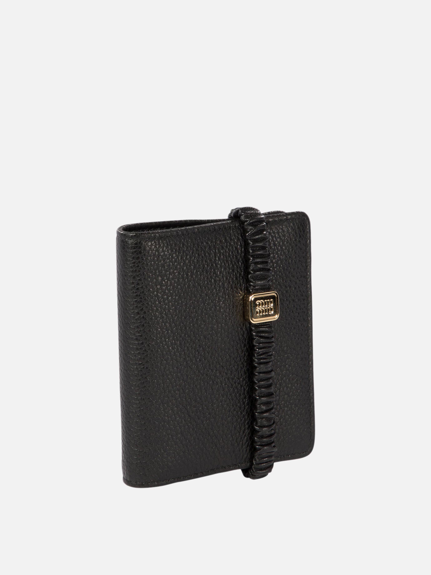 Miu Miu Wallet with logo Black