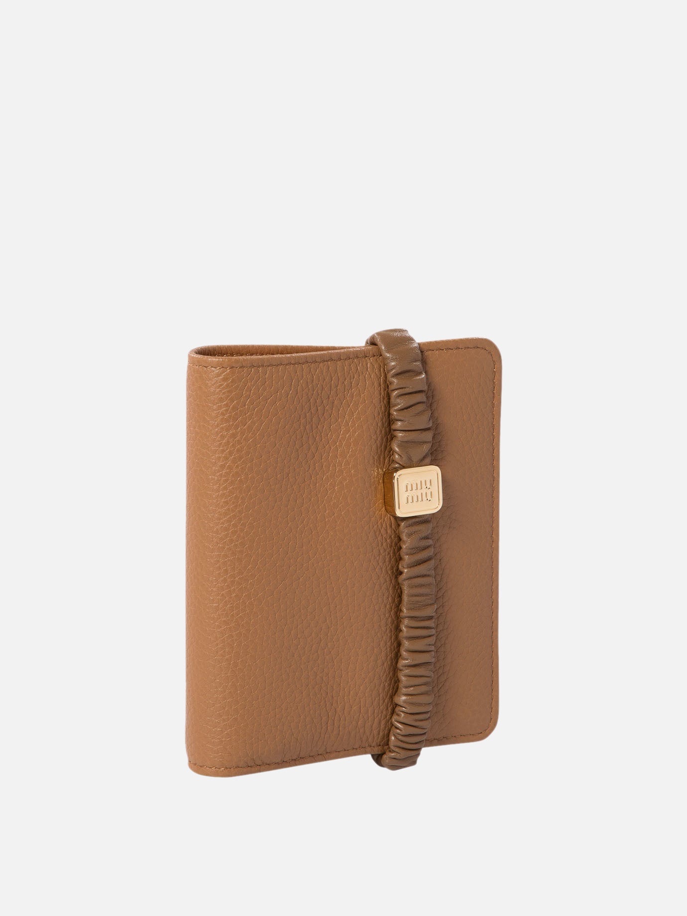 Miu Miu Wallet with logo Brown