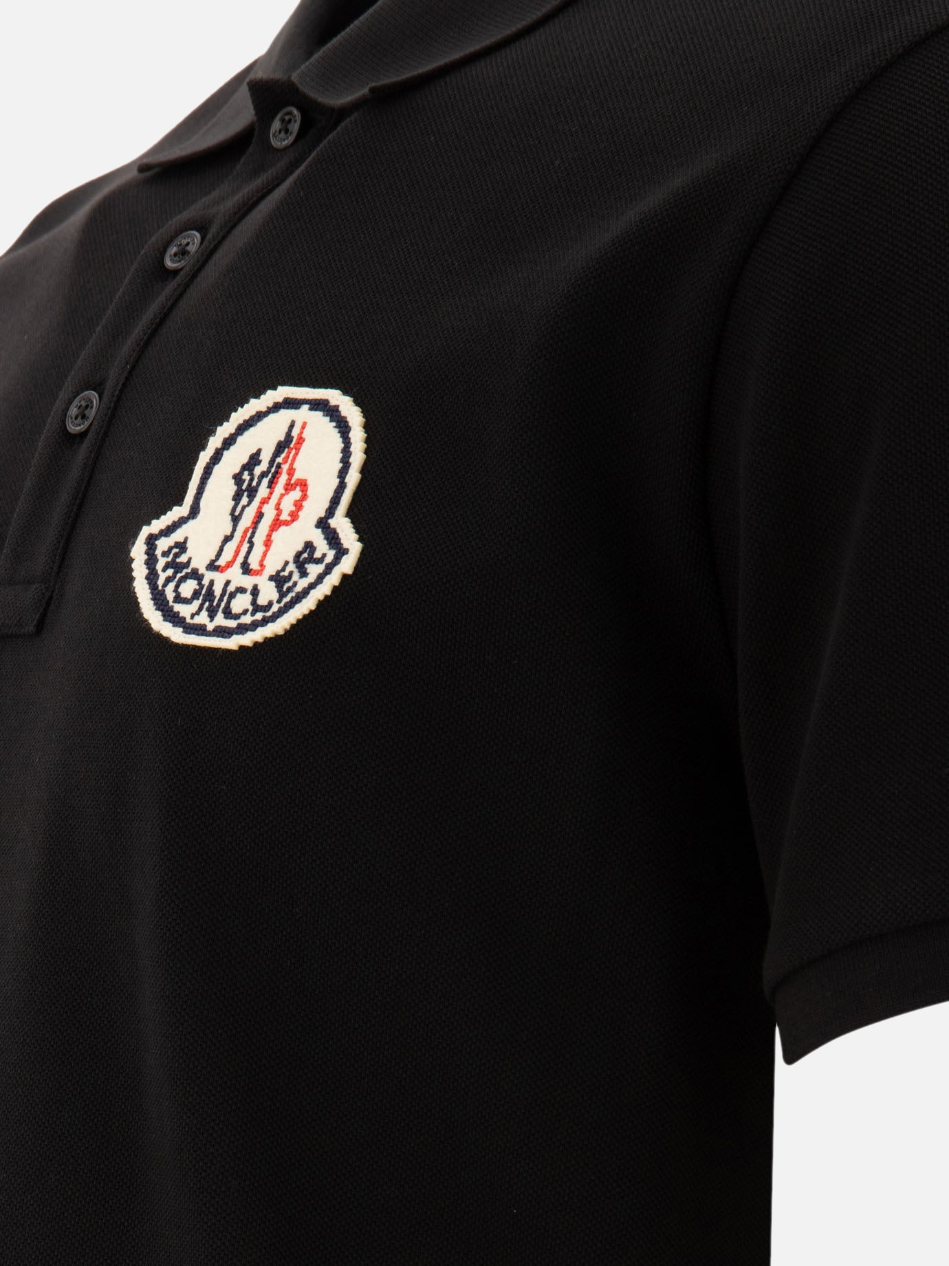 Moncler Polo shirt with logo Grey