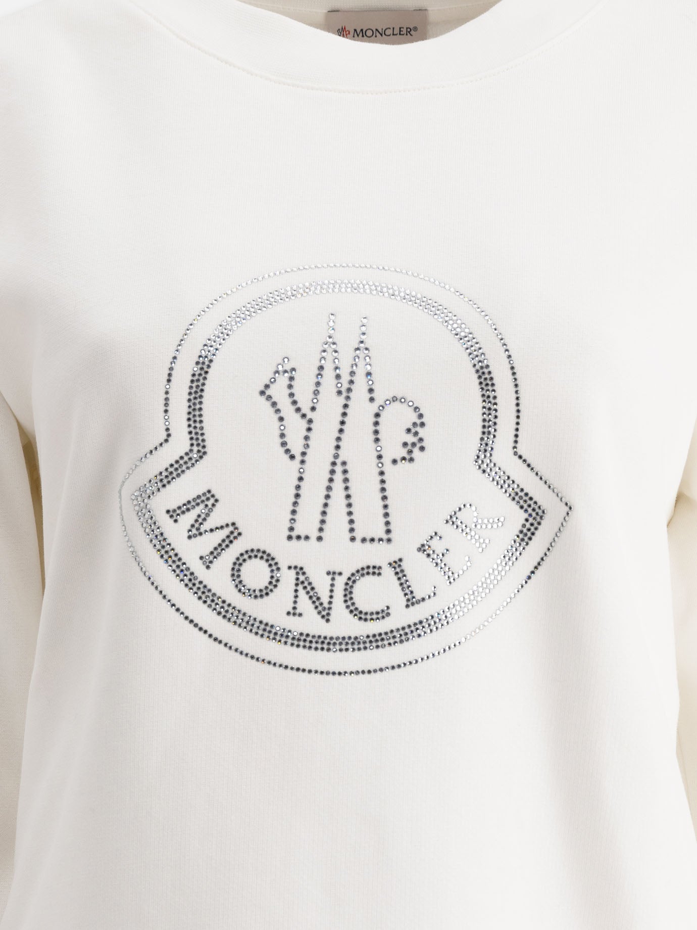 Logo sweatshirt with crystals