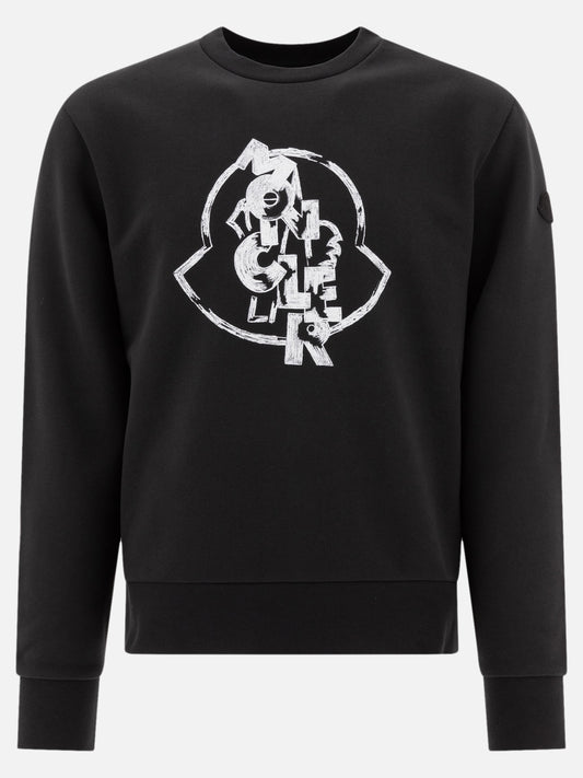 Moncler Sweatshirt with logo Black