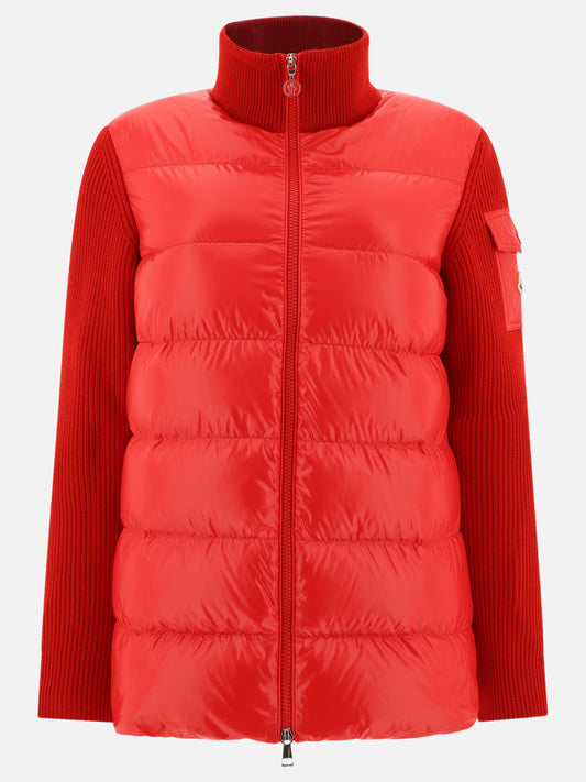 Down jackets Solid colour  Red - Moncler Women | PLP | VIETTI Online Store 
