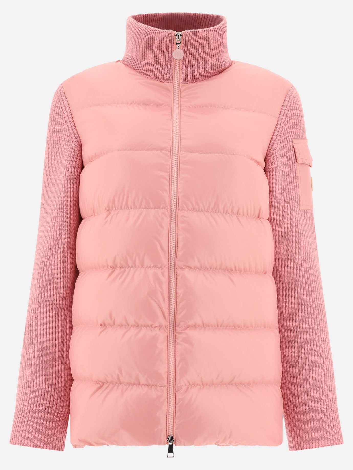 Down jackets Solid colour  Pink - Moncler Women | PDP | VIETTI Online Store | thumbnail