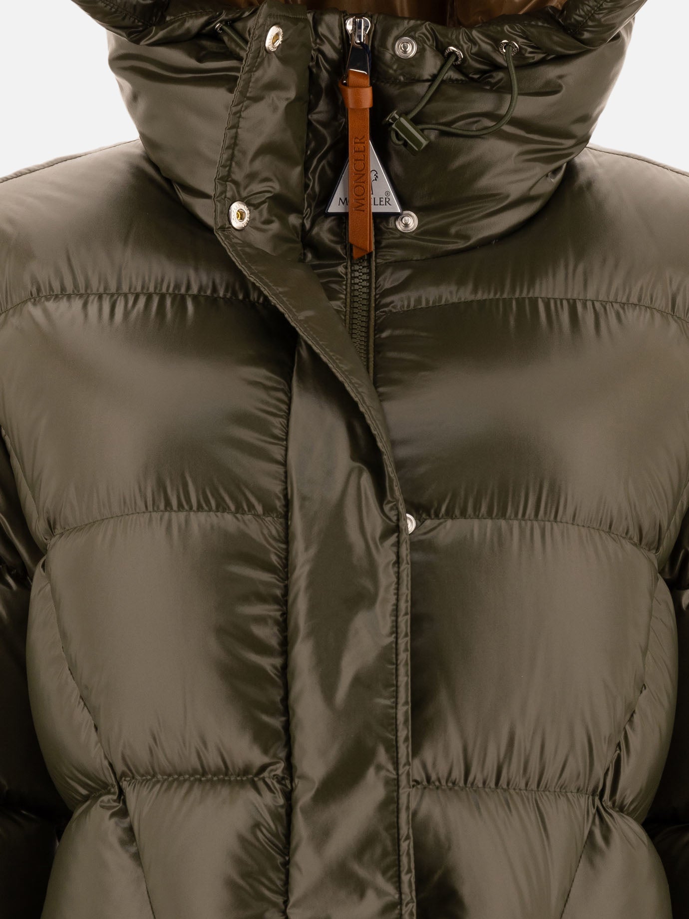 Moncler "Bellevue" down coat Green