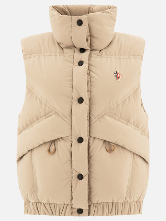 Vest jackets Solid colour  Beige - Moncler Grenoble Women | PLP | VIETTI Online Store 
