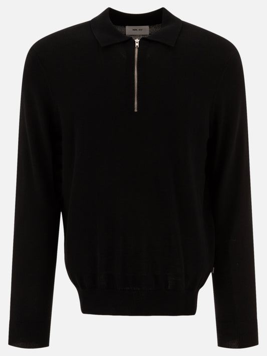 "Sergio" half-zip polo shirt