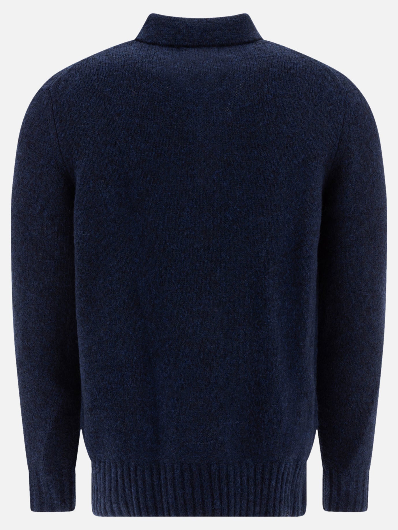 "Lee" merino wool-blend polo sweater