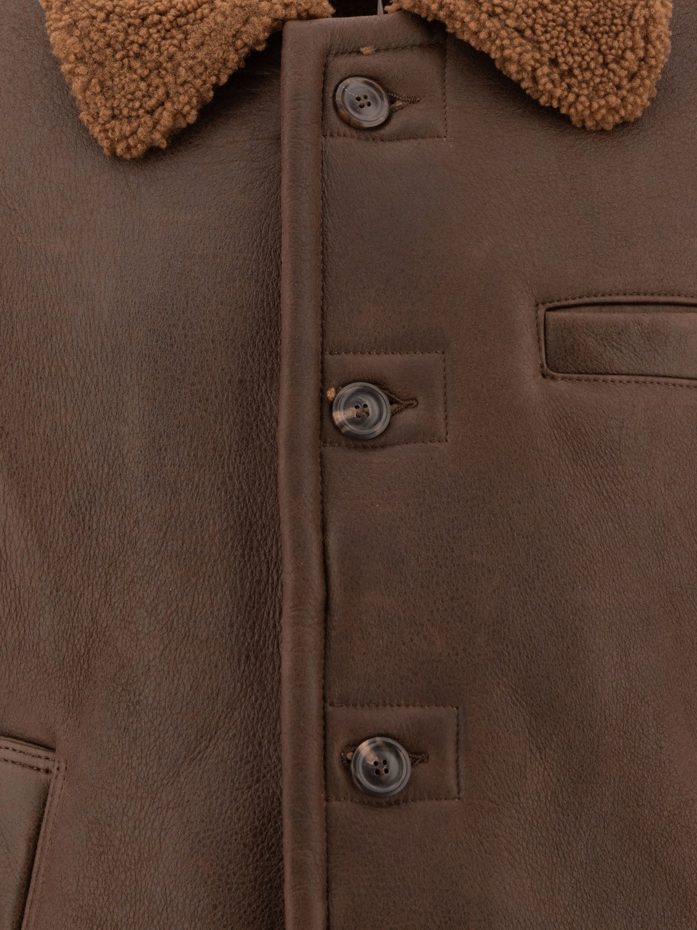 Our Legacy "Alaska" shearling jacket Brown