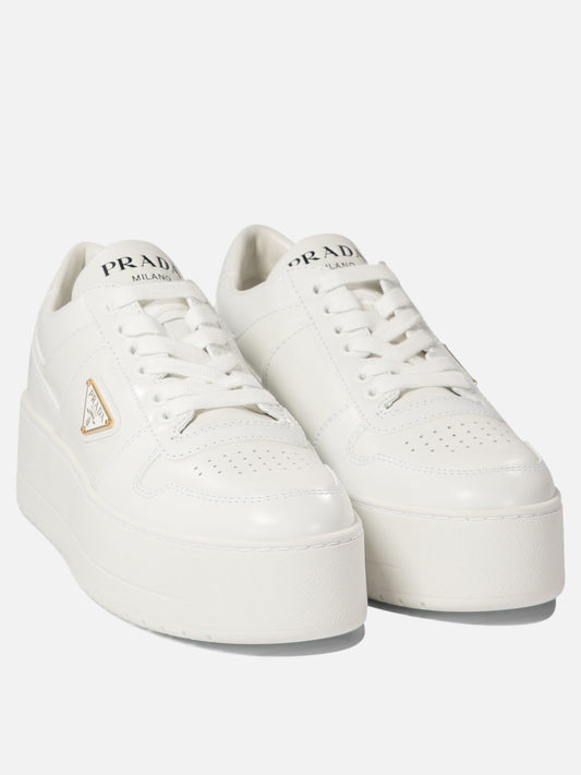 Low top sneakers 100% calf leather - 100% rubber  White - Prada Women | PLP | VIETTI Online Store | 2
