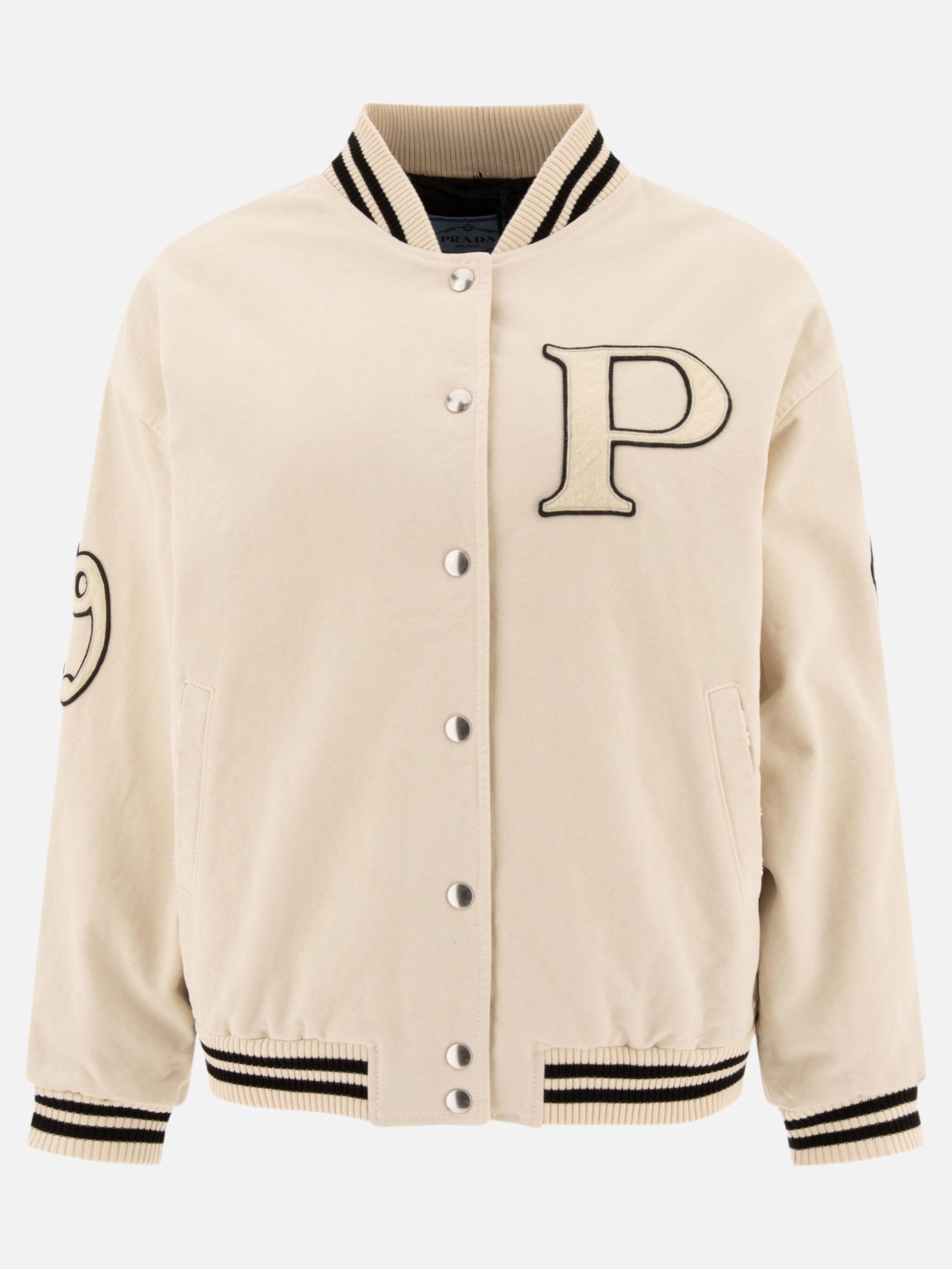 Bomber jackets Solid colour  Beige - Prada Women | PDP | VIETTI Online Store | Zoom-Modal
