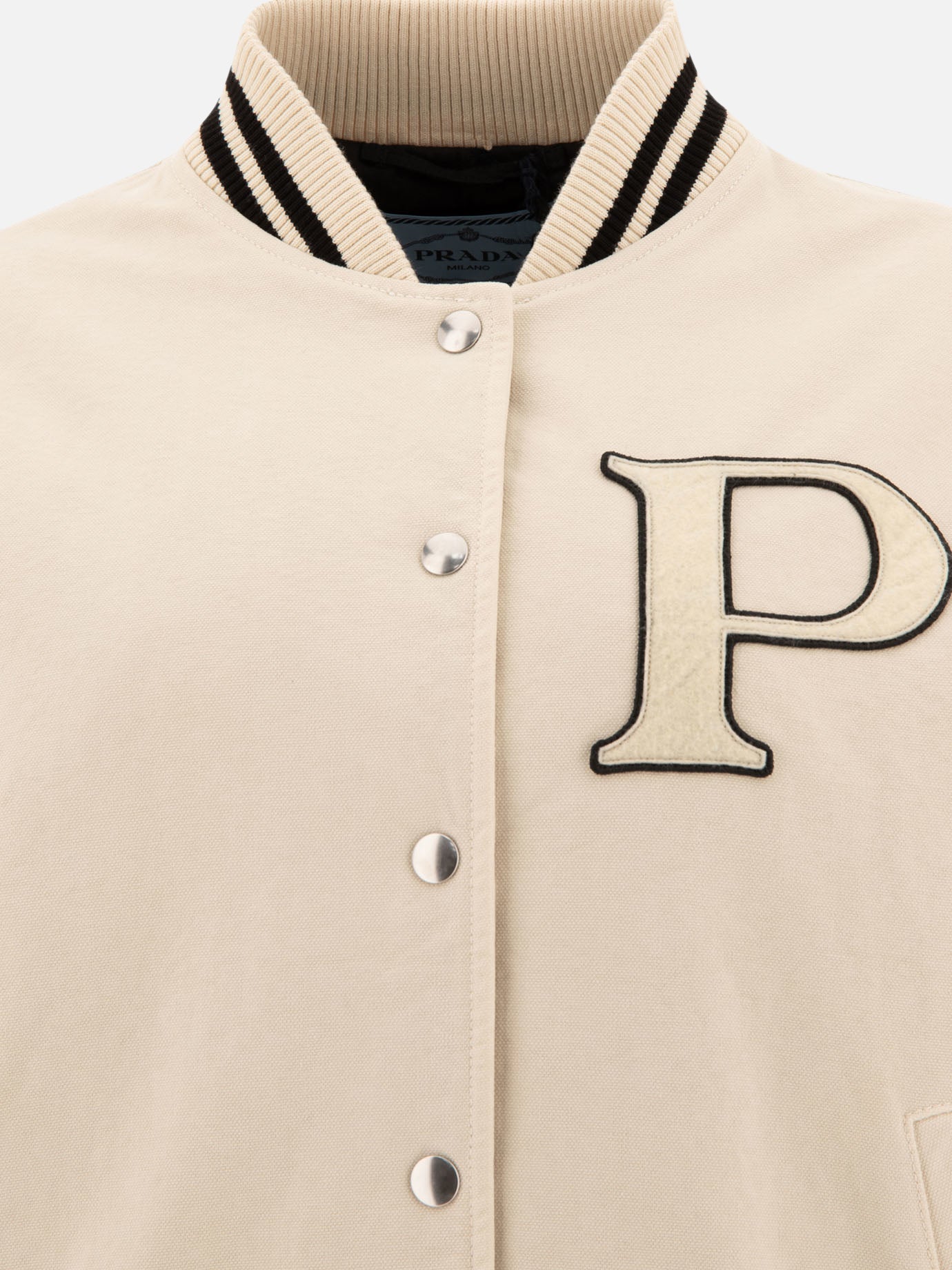 Bomber jackets Solid colour  Beige - Prada Women | PDP | VIETTI Online Store | Zoom-Modal_3
