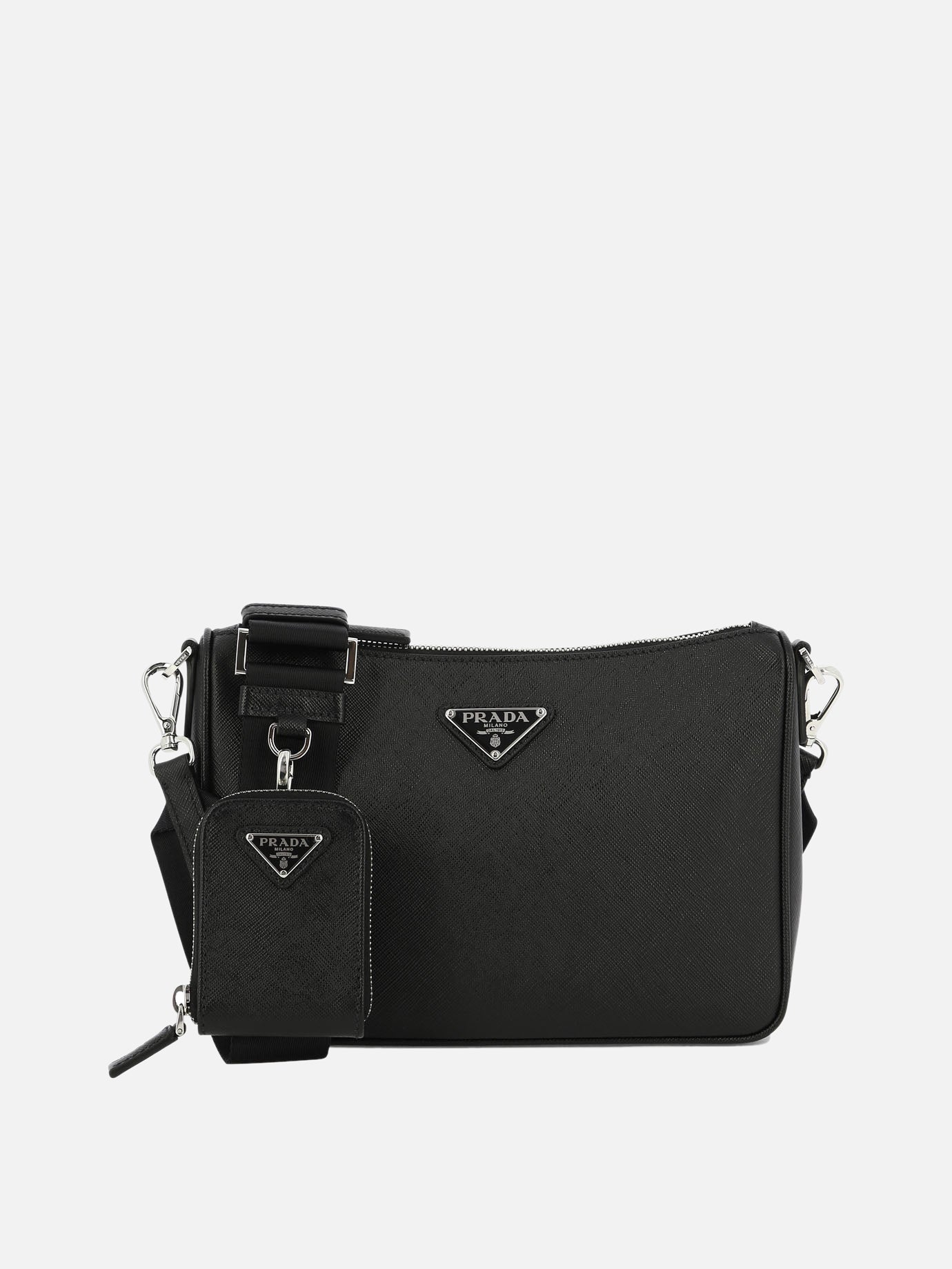 Saffiano leather crossbody bag