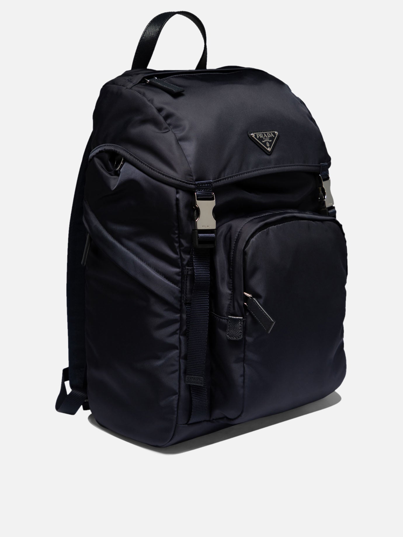 Re-Nylon backpack with Saffiano details