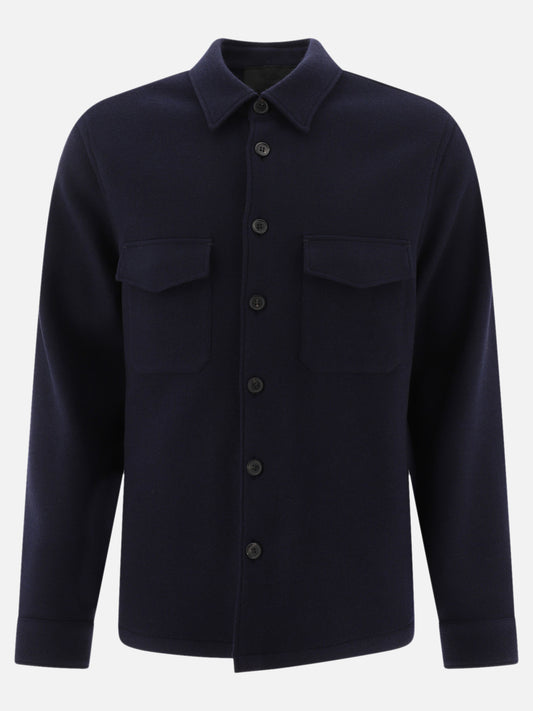 Wool and cashmere overshirt