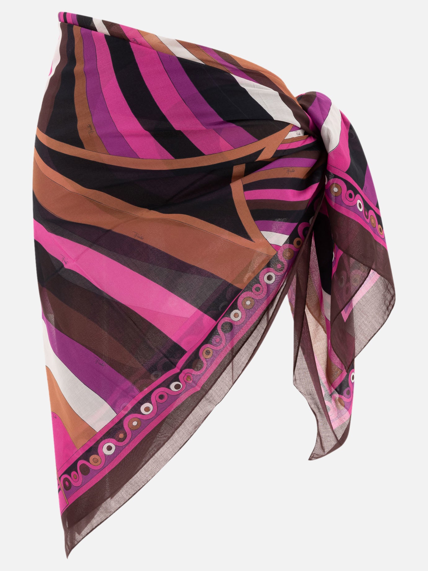 Pucci Iride and Onde-printed sarong Fuchsia