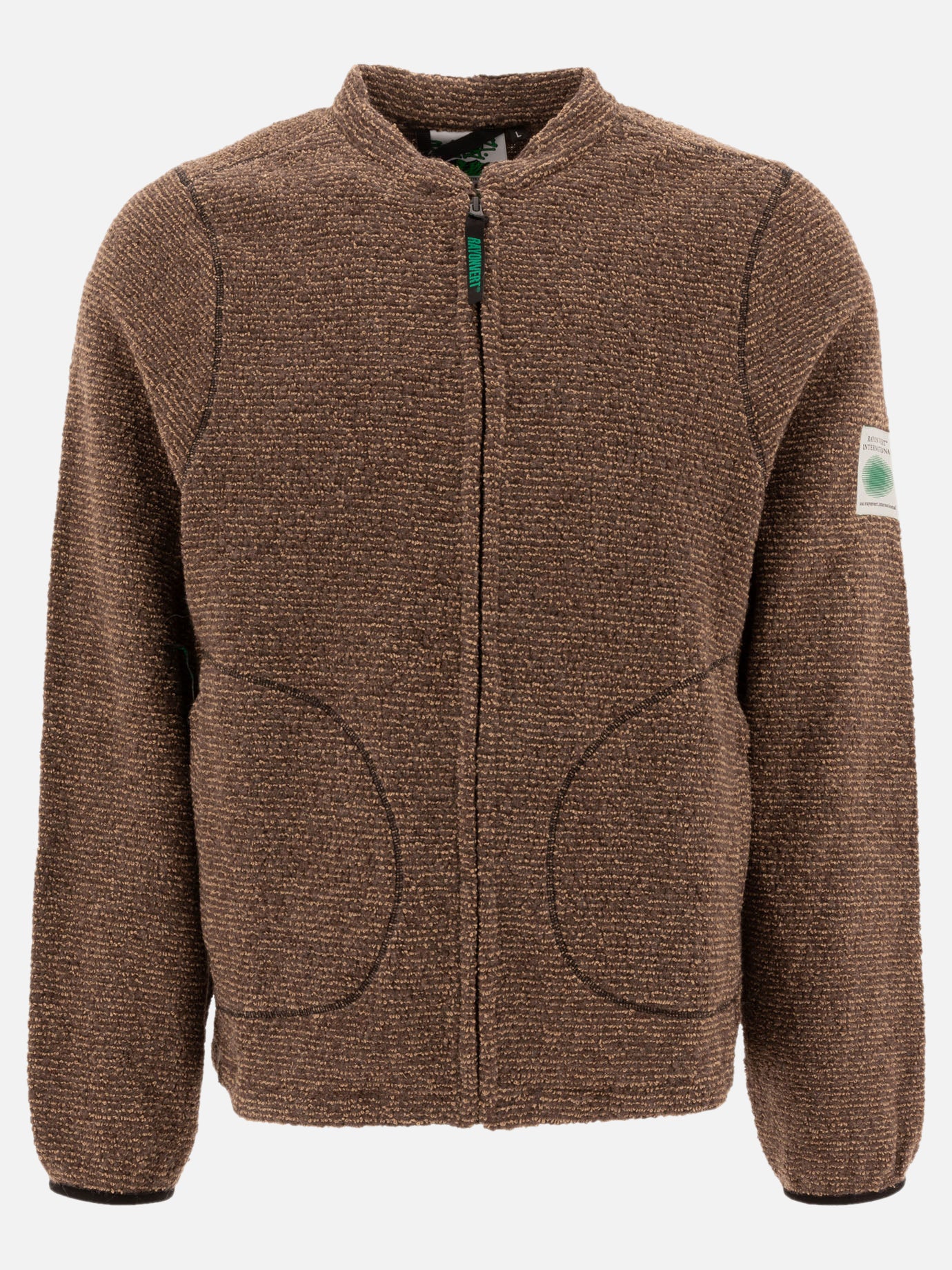 Rayon Vert "Becco" fleece jacket Brown