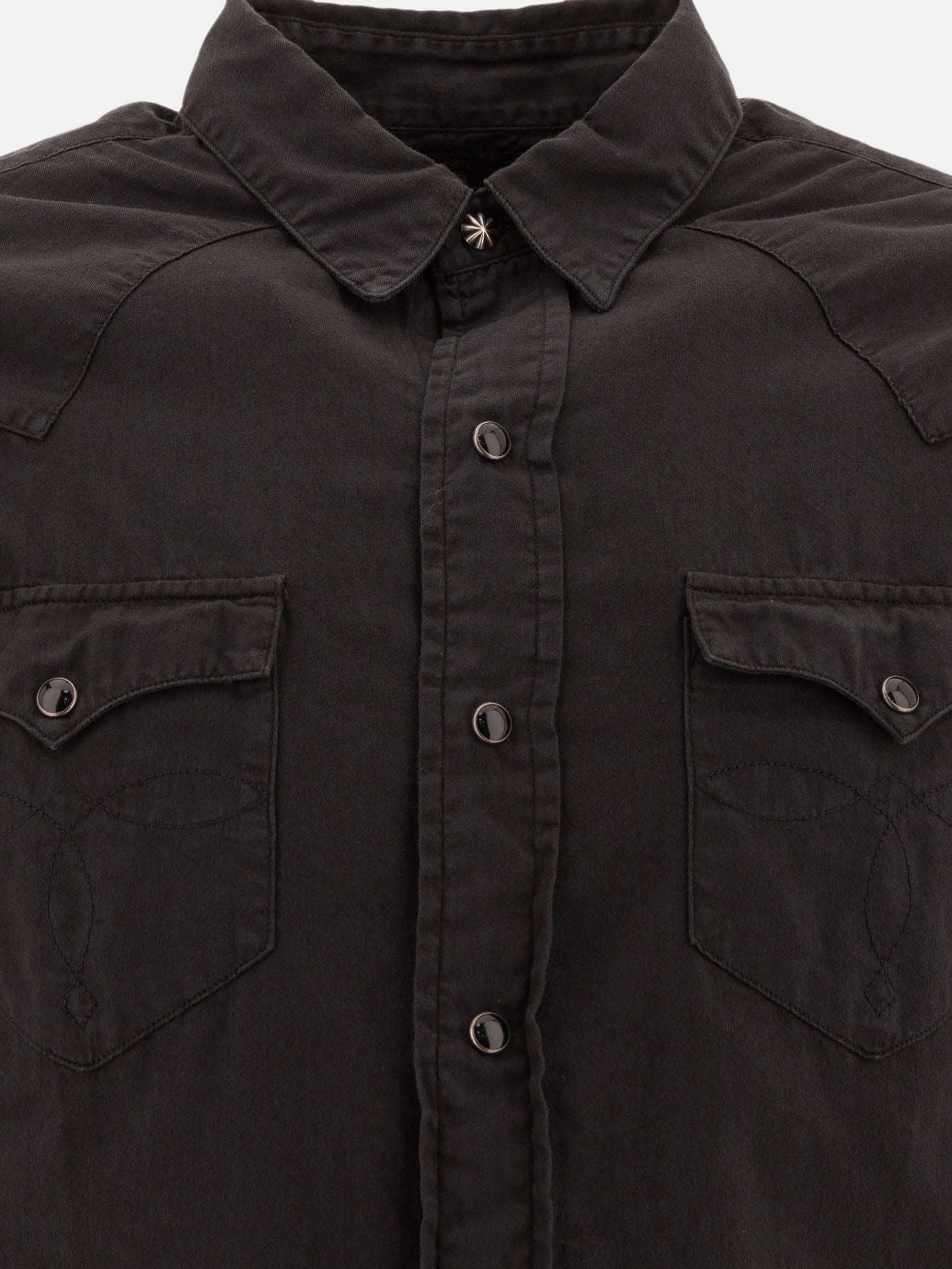 RRL by Ralph Lauren Twill western shirt Black