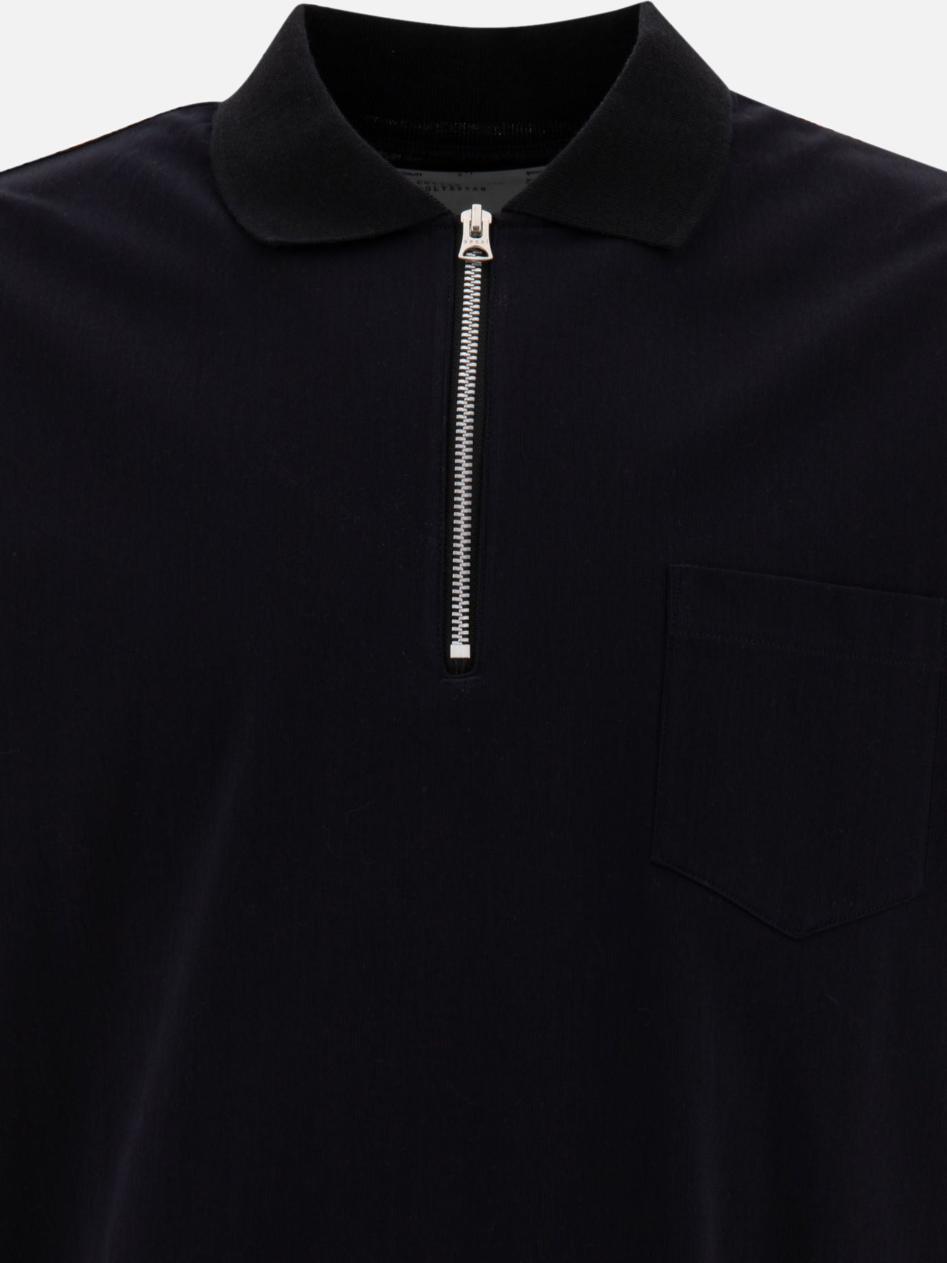 Zippered polo shirt