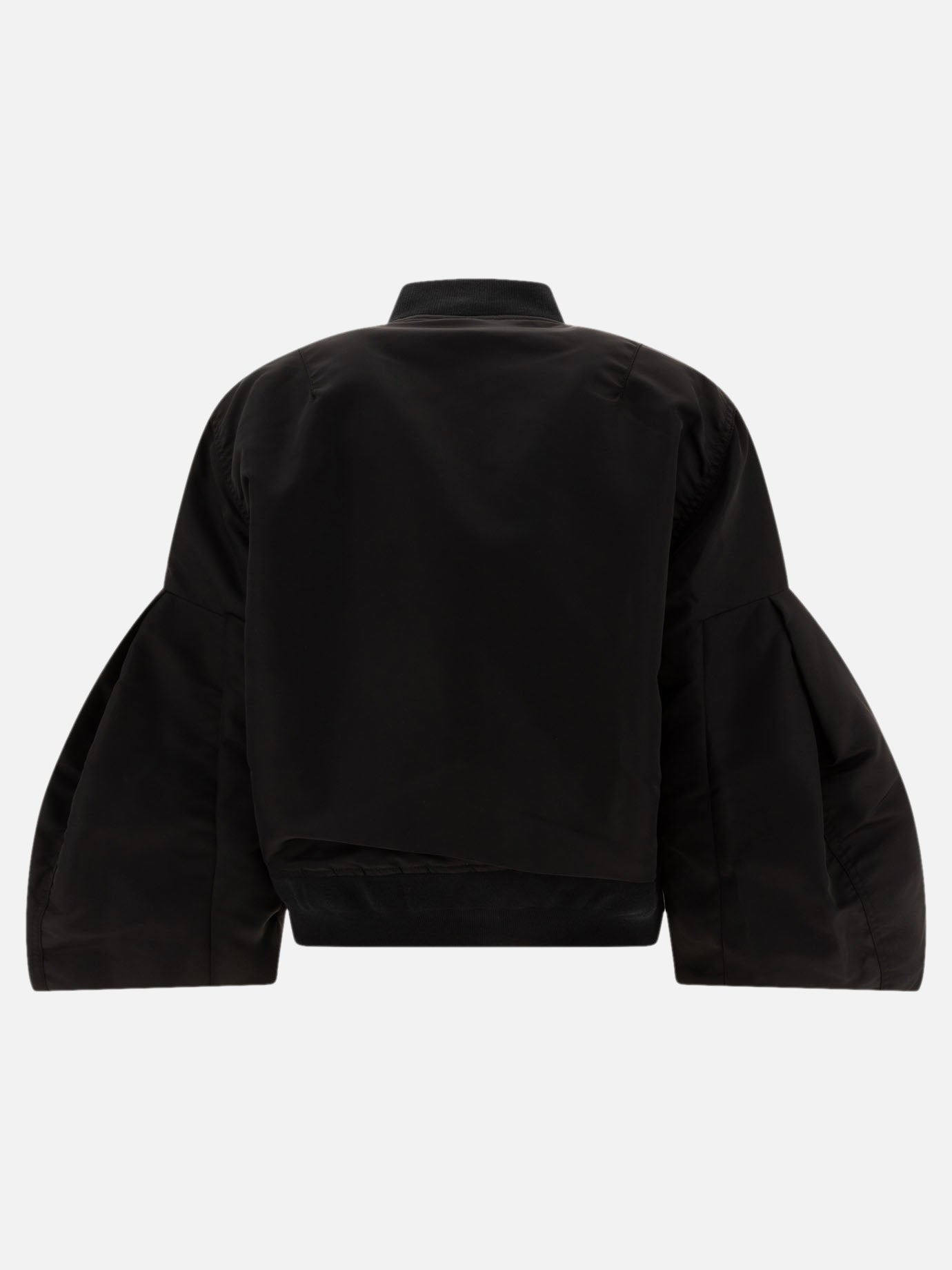 Sacai Nylon cropped bomber jacket Black