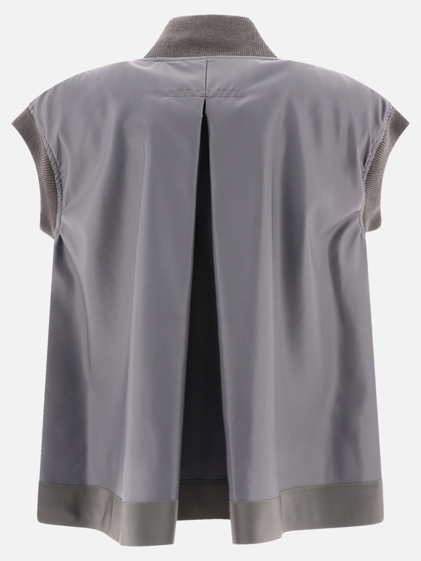 Vest jackets Solid colour  Grey - Sacai Women | PDP | VIETTI Online Store | Zoom-Modal_2
