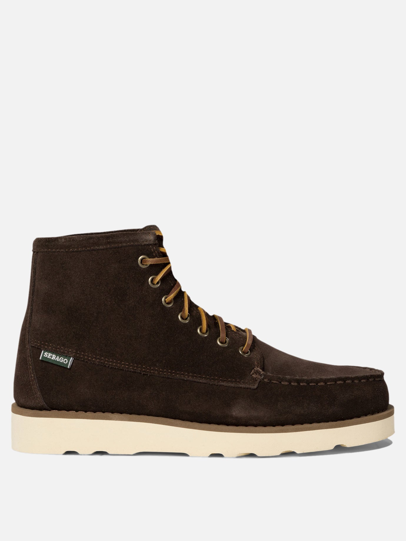 Lace-up boots 100% leather - 100% polyurethane  Brown - Sebago Men | PDP | VIETTI Online Store | thumbnail