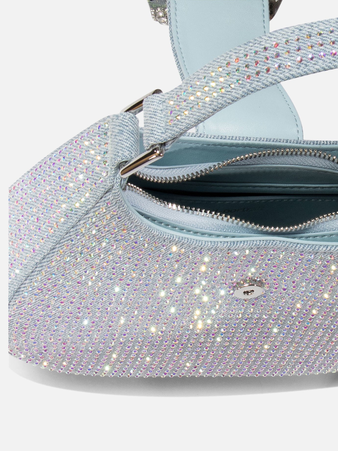 "Crescent" rhinestone bag