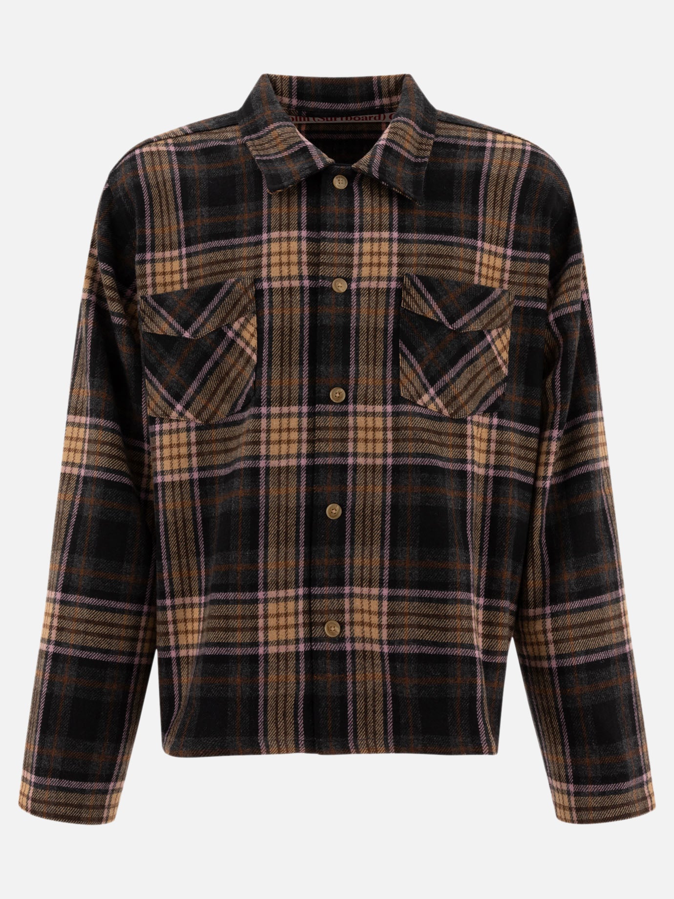 Stockholm Surfboard Club "Check" overshirt Brown