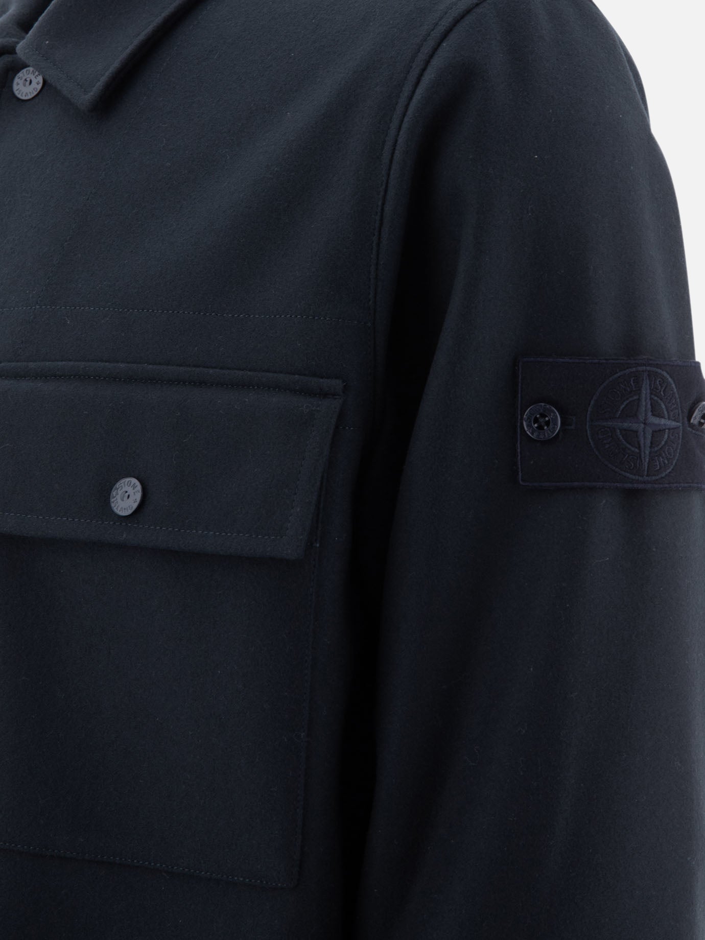 Overshirt jackets Solid colour  Blue - Stone Island Men | PDP | VIETTI Online Store | Zoom-Modal_4
