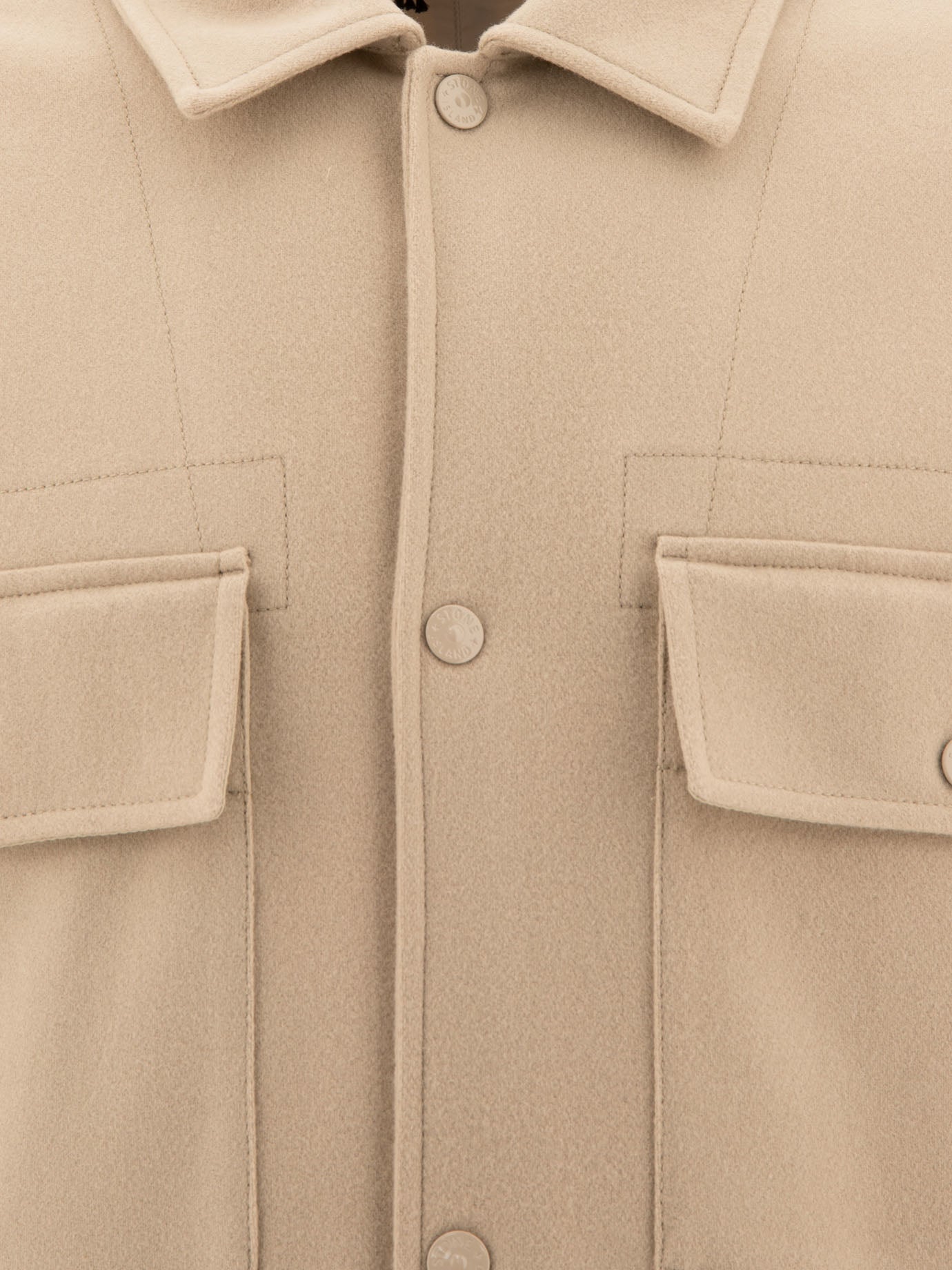 Overshirt jackets Solid colour  Beige - Stone Island Men | PDP | VIETTI Online Store | Zoom-Modal_3
