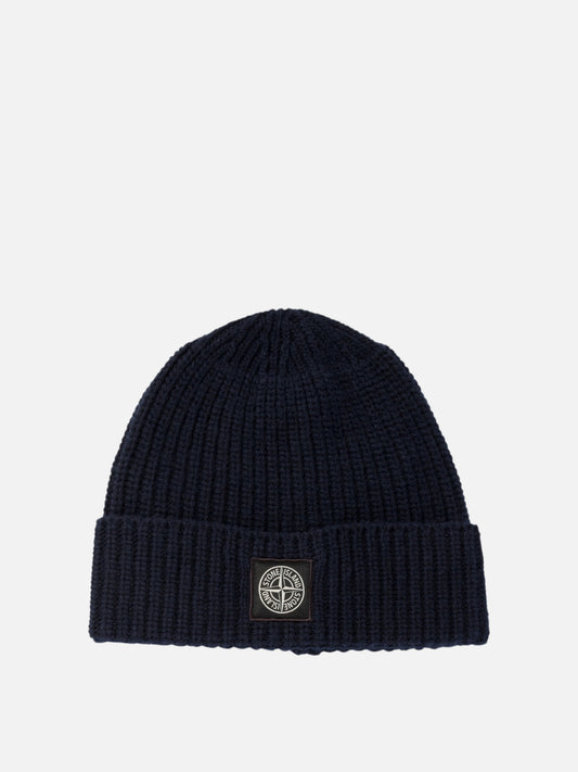 Beanies 100% virgin wool  Blue - Stone Island Men | PLP | VIETTI Online Store 
