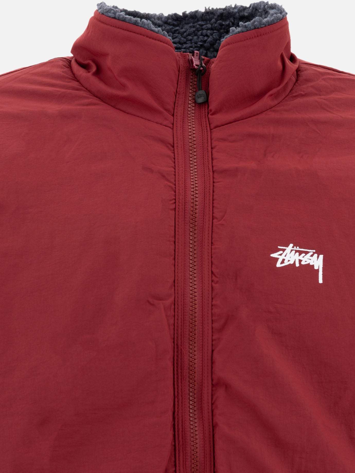 Stüssy Reversible sherpa jacket Blue