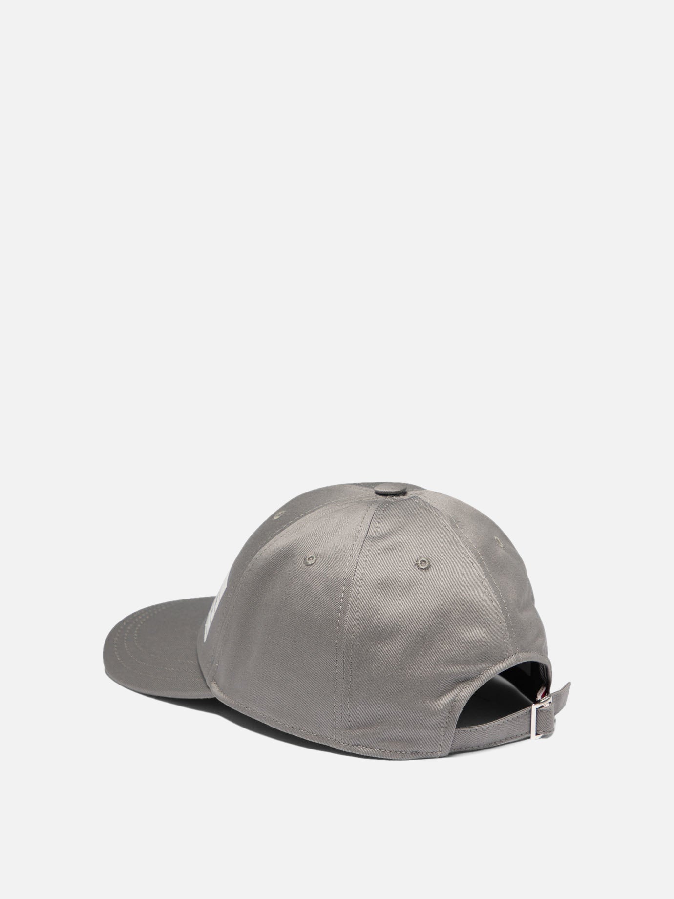 Thom Browne Baseball cap with logo patch Grey