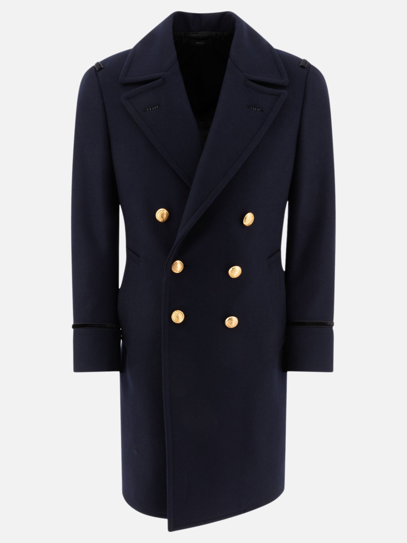 Long coats Solid colour  Blue - Tom Ford Men | PDP | VIETTI Online Store | thumbnail