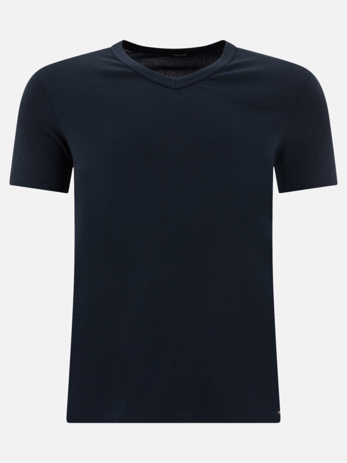 Tom Ford Slim-fit stretch cotton-jersey t-shirt 17576663_XL Blue thumbnail_1