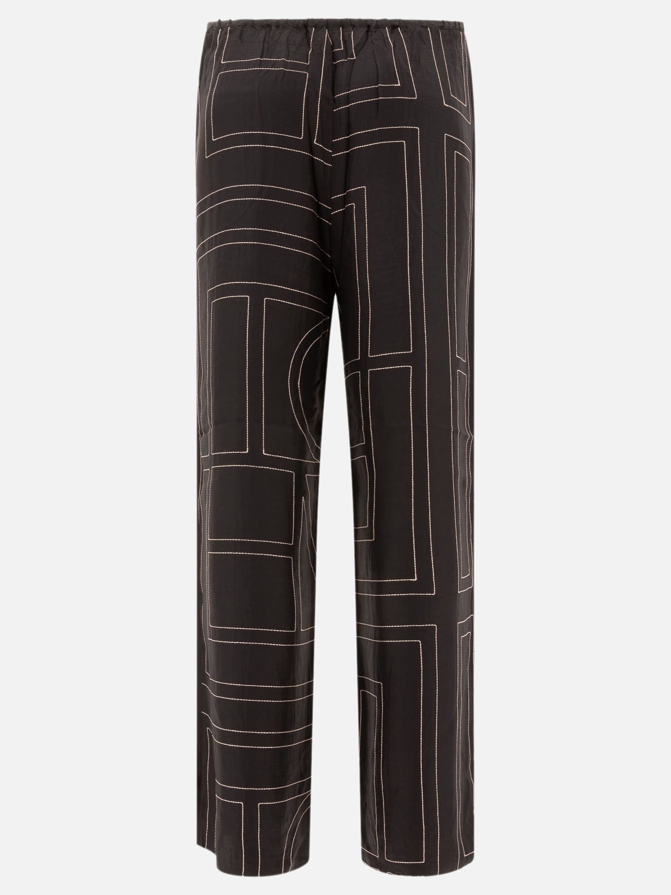 Toteme "Monogram" pj-style trousers Black