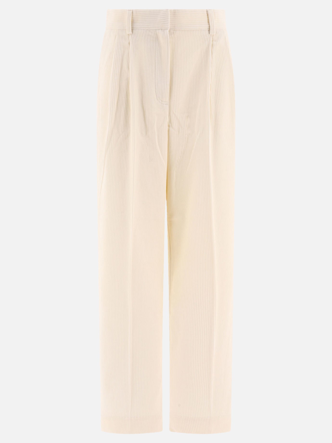 Toteme Ribbed trousers White