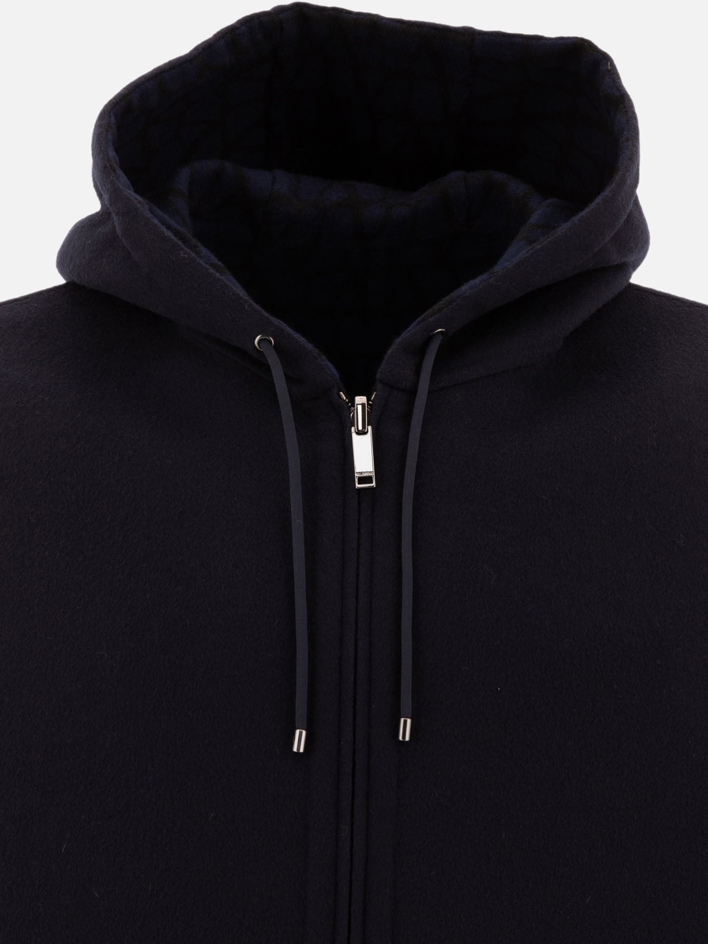 Reversible hoodie-style coat