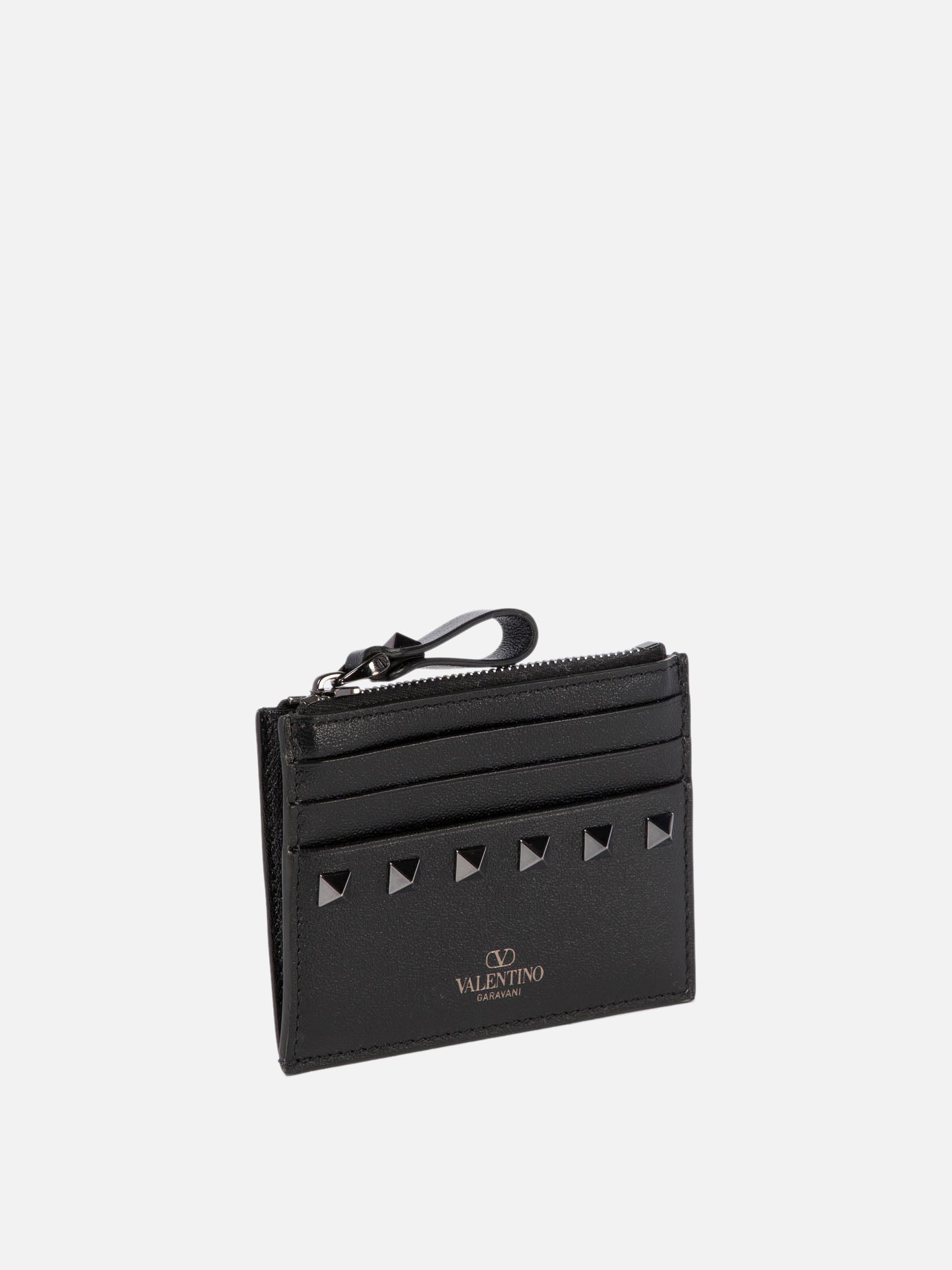 Valentino Garavani "Rockstud" card holder Black