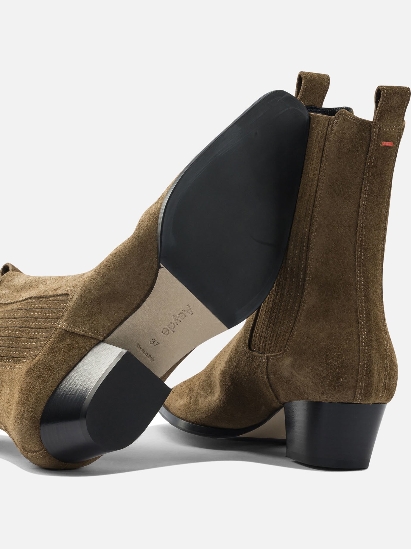Pull-on boots 100% leather - 70% leather 30% rubber  Brown - Aeyde Women | PDP | VIETTI Online Store | thumbnail_5