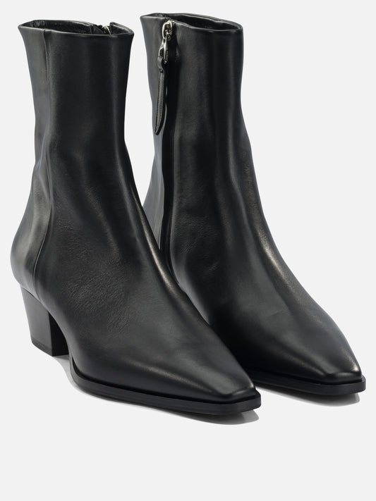 Zipped boots 100% leather - 70% leather 30% rubber  Black - Aeyde Women | PLP | VIETTI Online Store | 2

