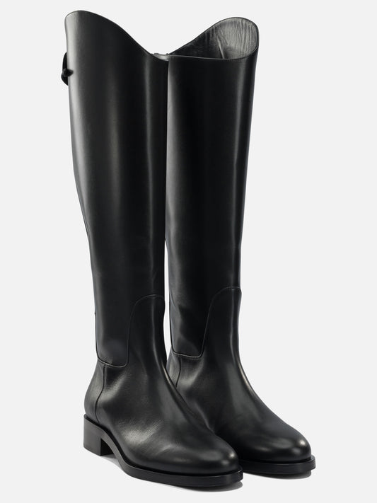 Knee-high 100% leather - 70% leather 30% rubber  Black - Aeyde Women | PLP | VIETTI Online Store | 2
