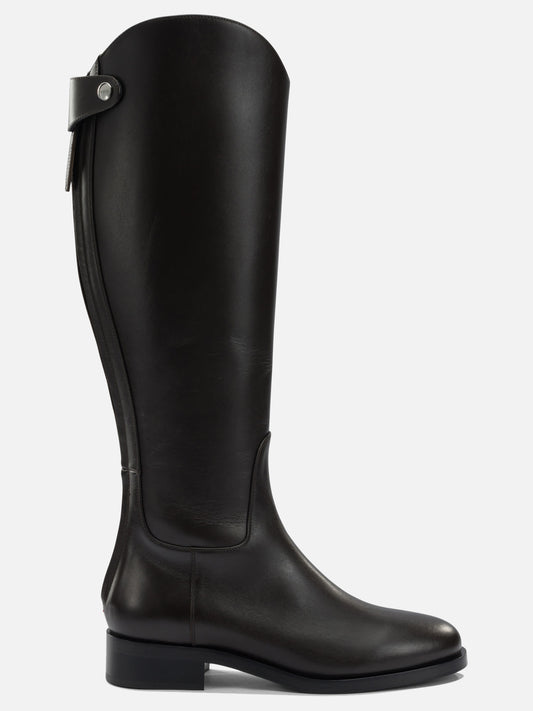 Knee-high 100% leather - 70% leather 30% rubber  Brown - Aeyde Women | PLP | VIETTI Online Store 
