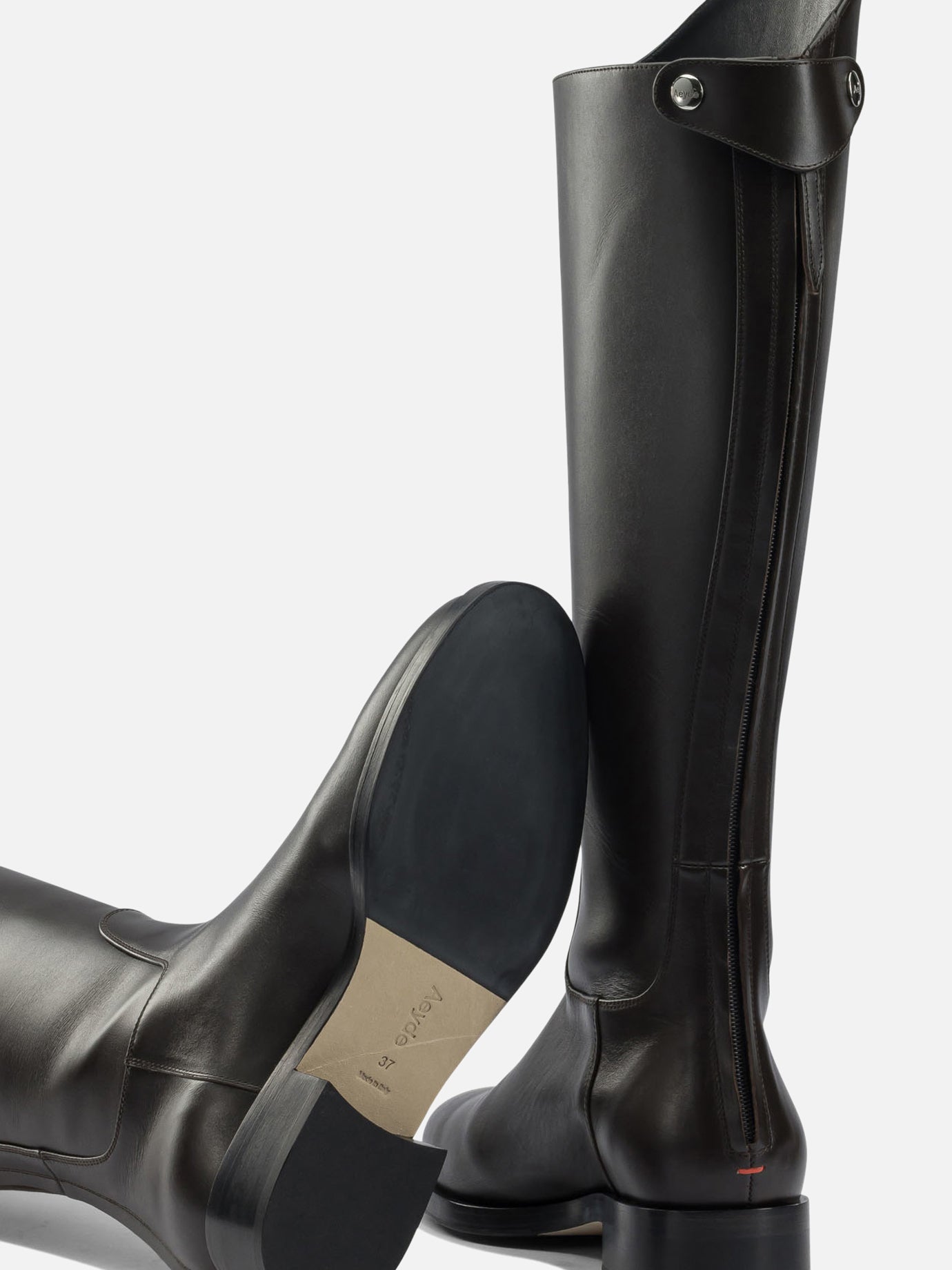 Knee-high 100% leather - 70% leather 30% rubber  Brown - Aeyde Women | PDP | VIETTI Online Store | Zoom-Modal_5
