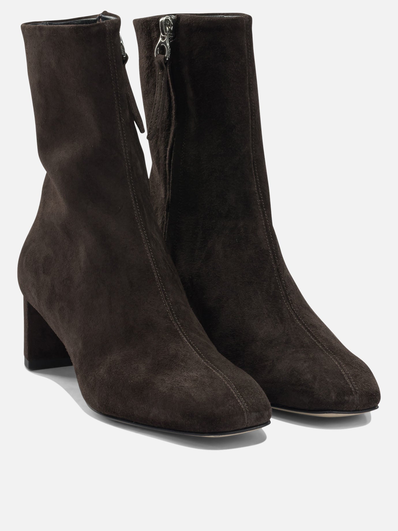 Zipped boots 100% leather - 100% leather  Brown - Aeyde Women | PDP | VIETTI Online Store | Zoom-Modal_2
