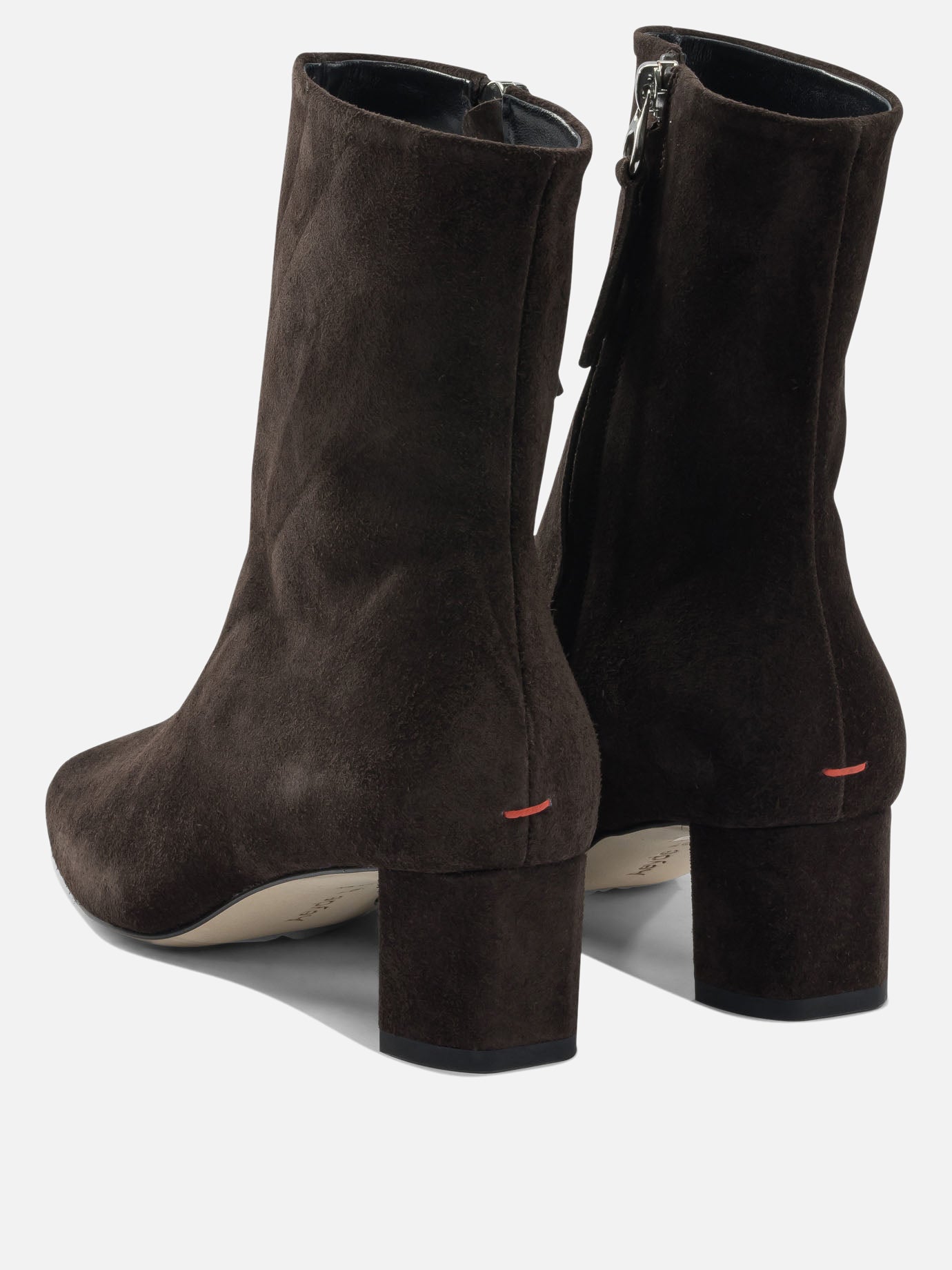 Zipped boots 100% leather - 100% leather  Brown - Aeyde Women | PDP | VIETTI Online Store | thumbnail_4